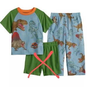NWT 3T Jurassic World dino pajamas